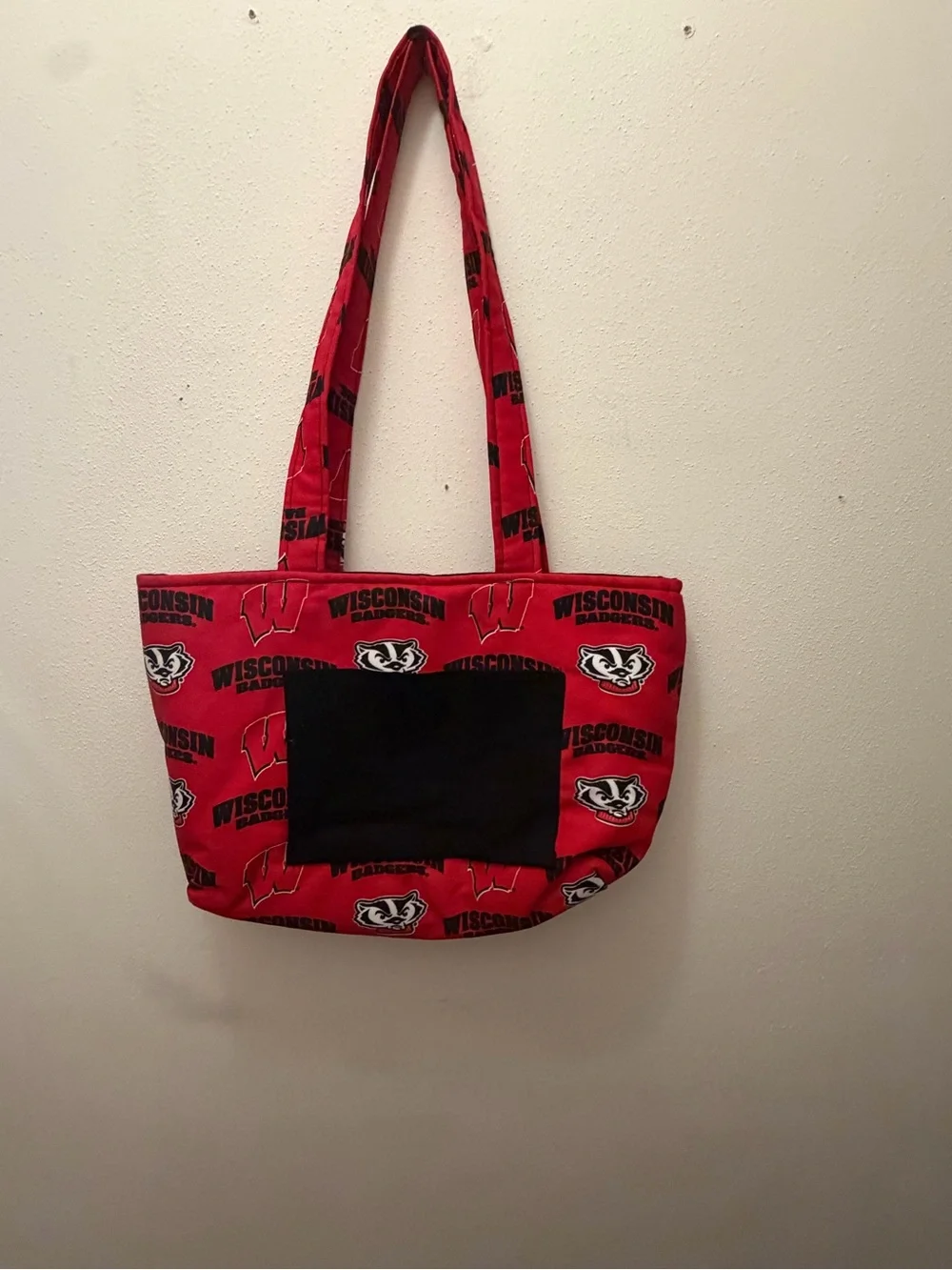 Wisconsin Badgers Red Tote Bag